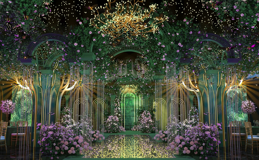 顺庆奇妙森林婚礼堂效果展示